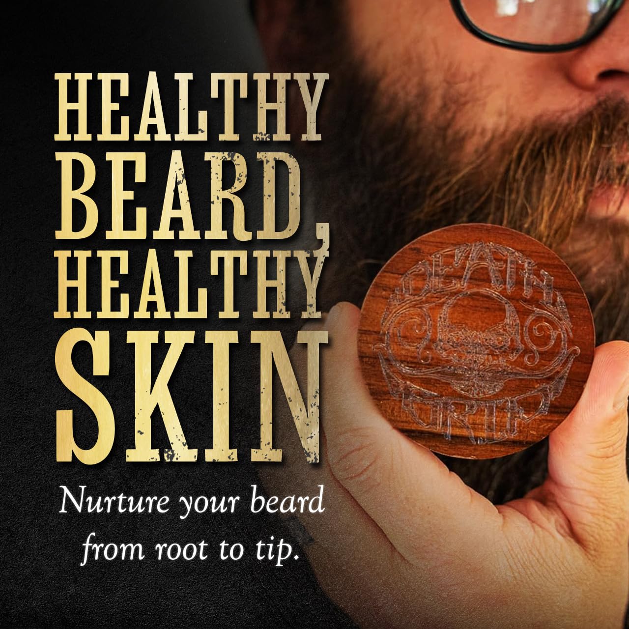 The Vintage Grooming Co travel pouch keeps your beard kit secure on the go.