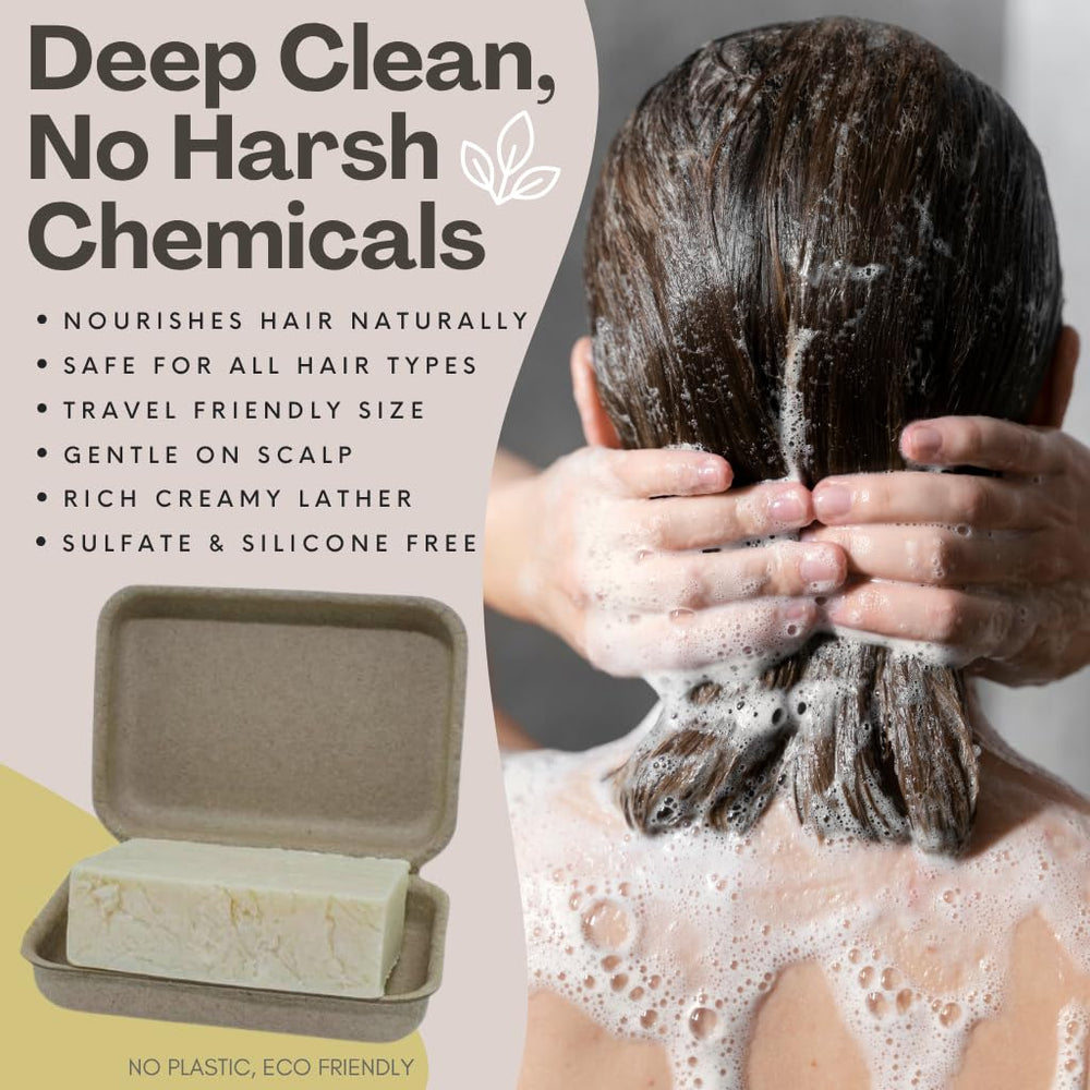 The Yellow Bird packaging with a recyclable box emphasizes eco-friendly travel shampoo.
