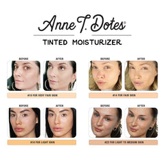 theBalm Anne T. Dotes shade #18 swatch for light skin with natural tint