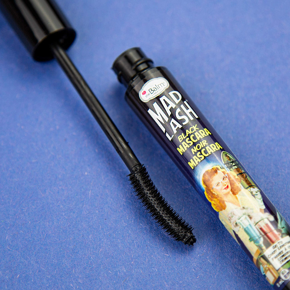 theBalm Mad Lash mascara tube in water-resistant formula for long-lasting definition