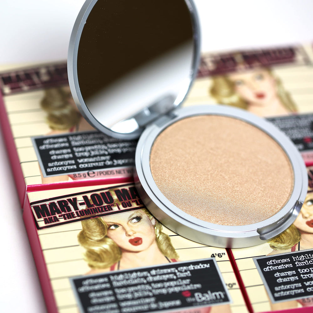 theBalm Mary-Lou Manizer eye application showing multitasking shimmer on eyelids