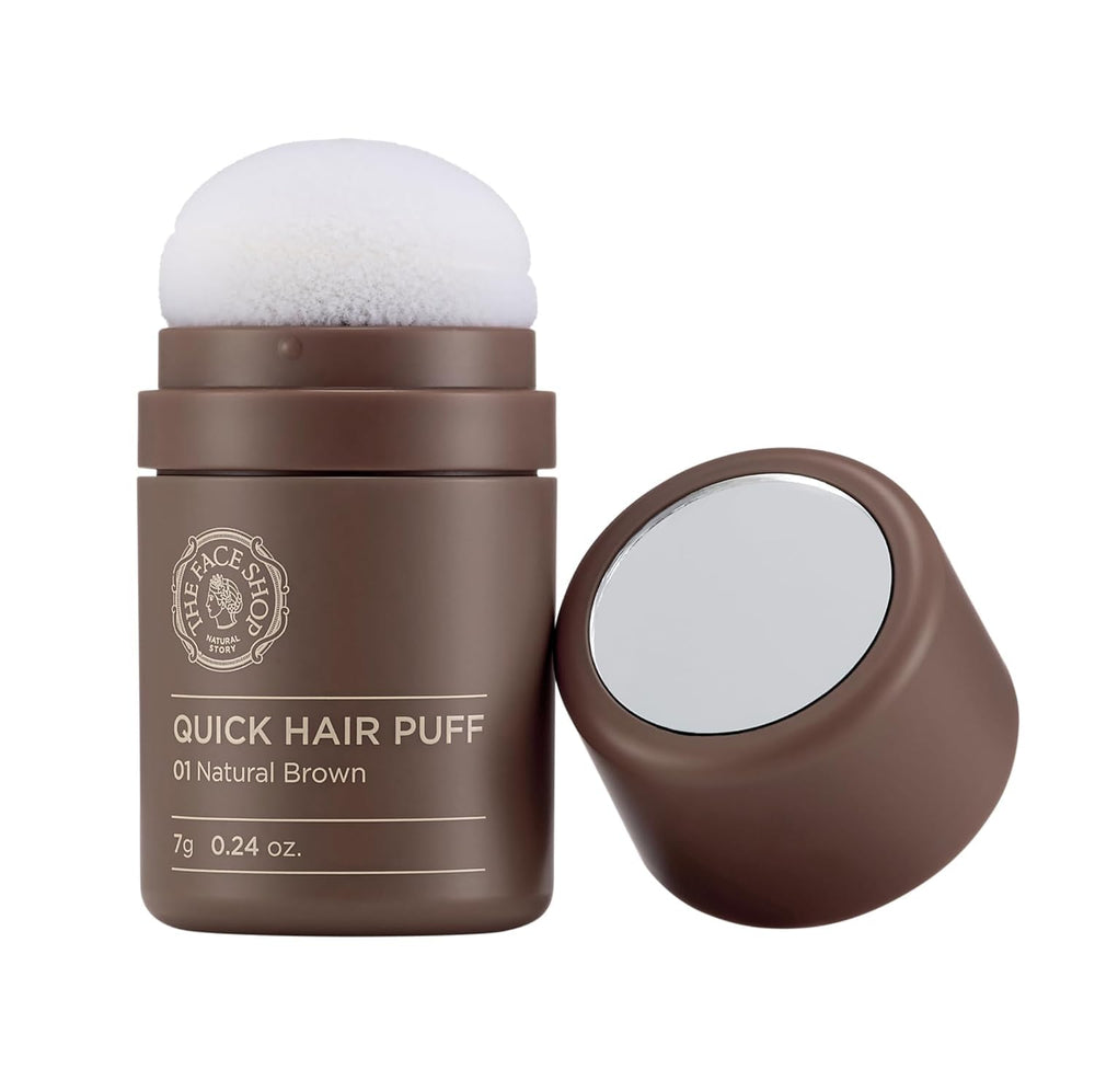 The Face Shop Quick Hair Puff packaging for easy travel and on-the-go touch-ups.
