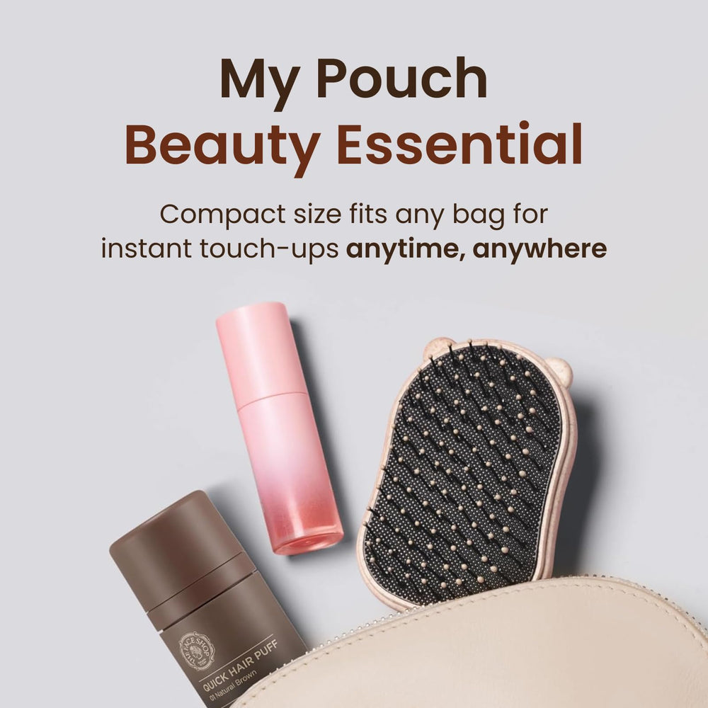 The Face Shop Quick Hair Puff travel-friendly design conforms to TSA guidelines.