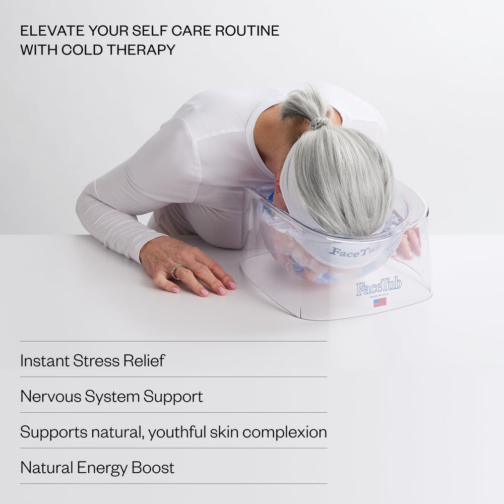 The FaceTub face-tub-breathing-tubes enable deep breathing during cold plunge