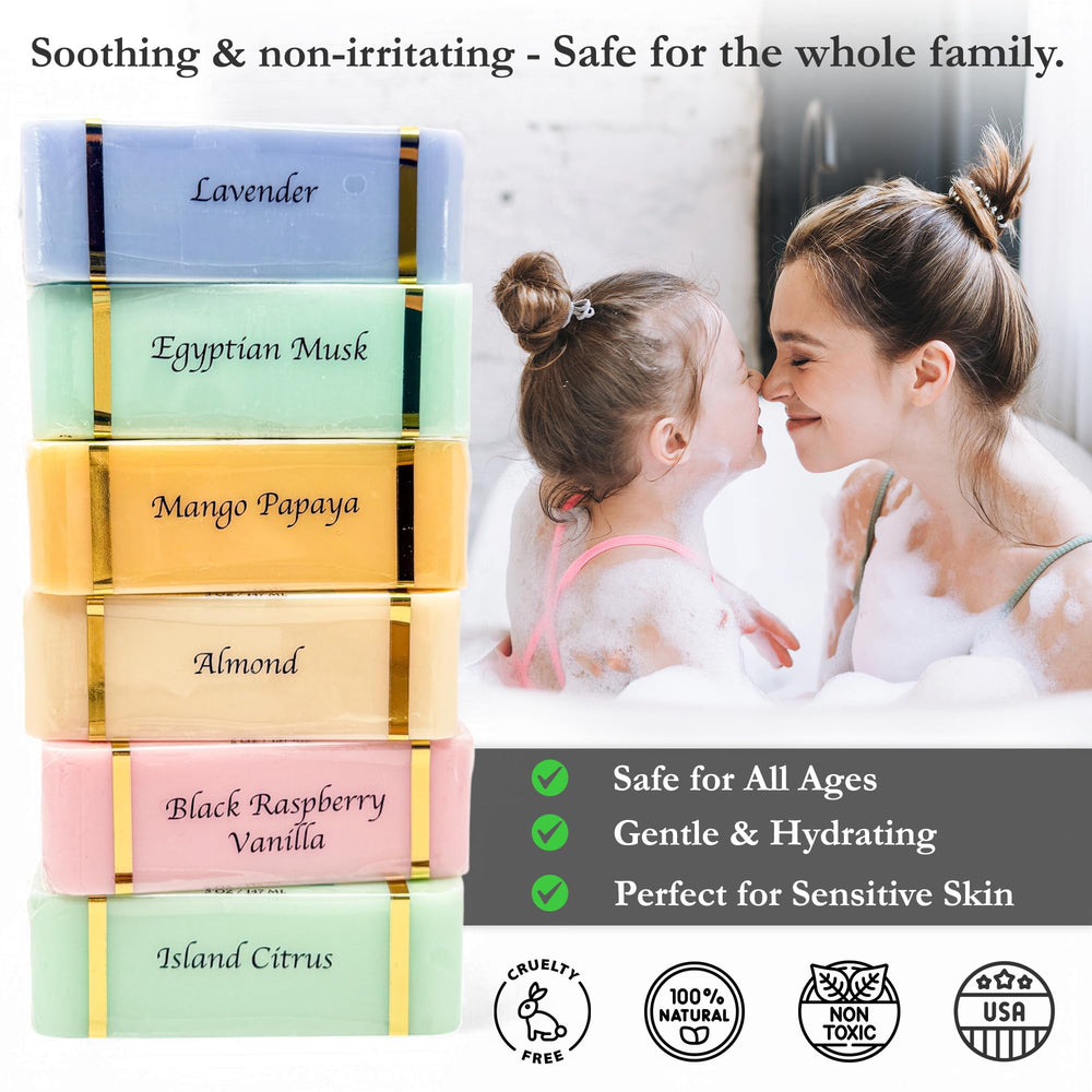 The Grecian Soap Company proudly labels made in USA for quality assurance.