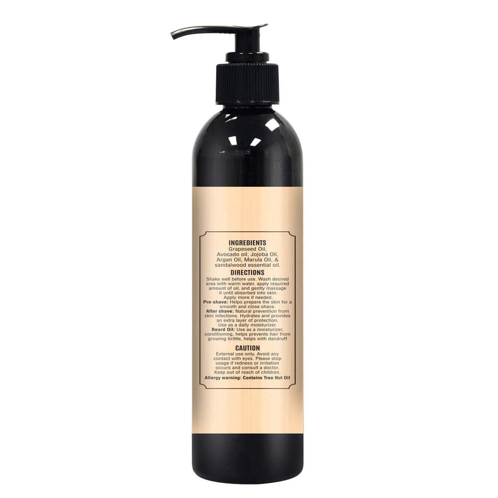 The Henna Guys beard conditioning setup with oil and grooming tools illustrating daily routine