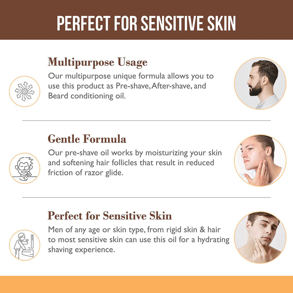 The Henna Guys shaving scene showing relaxed, moisturized skin after use