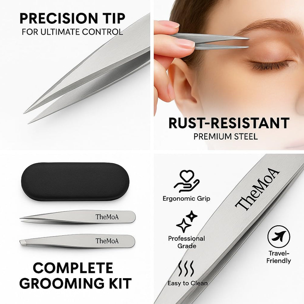THEMOA stainless-steel texture close-up emphasizes durable, rust-resistant craftsmanship for daily use.