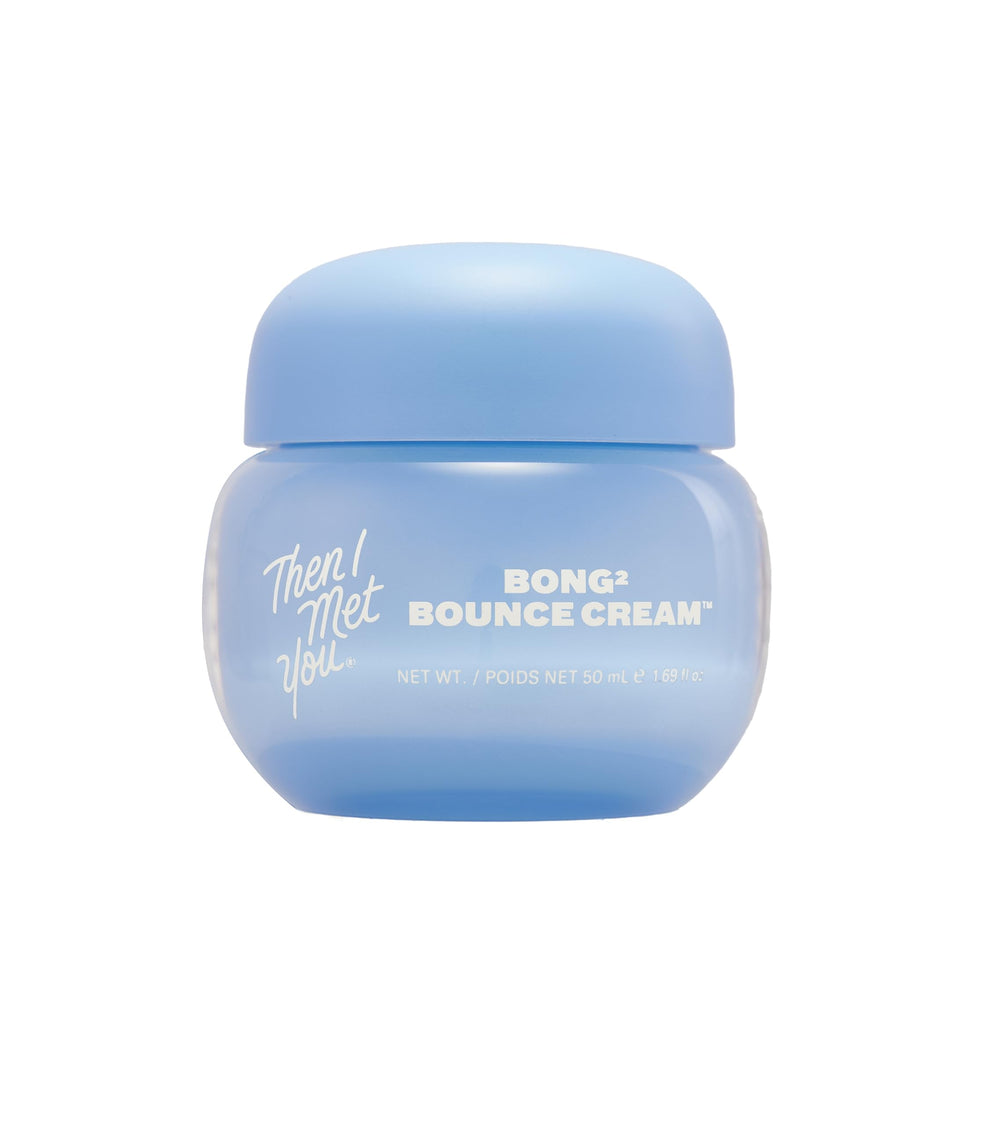 Then I Met You Bong² Bounce Cream jar close-up, highlighting lightweight hydration for oily skin.