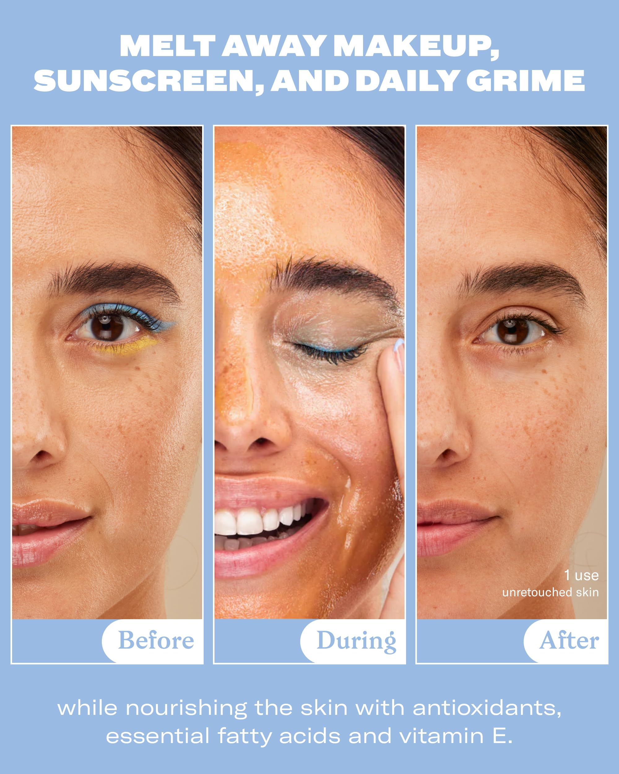 Then I Met You Living Cleansing Balm removes sunscreen and impurities softly