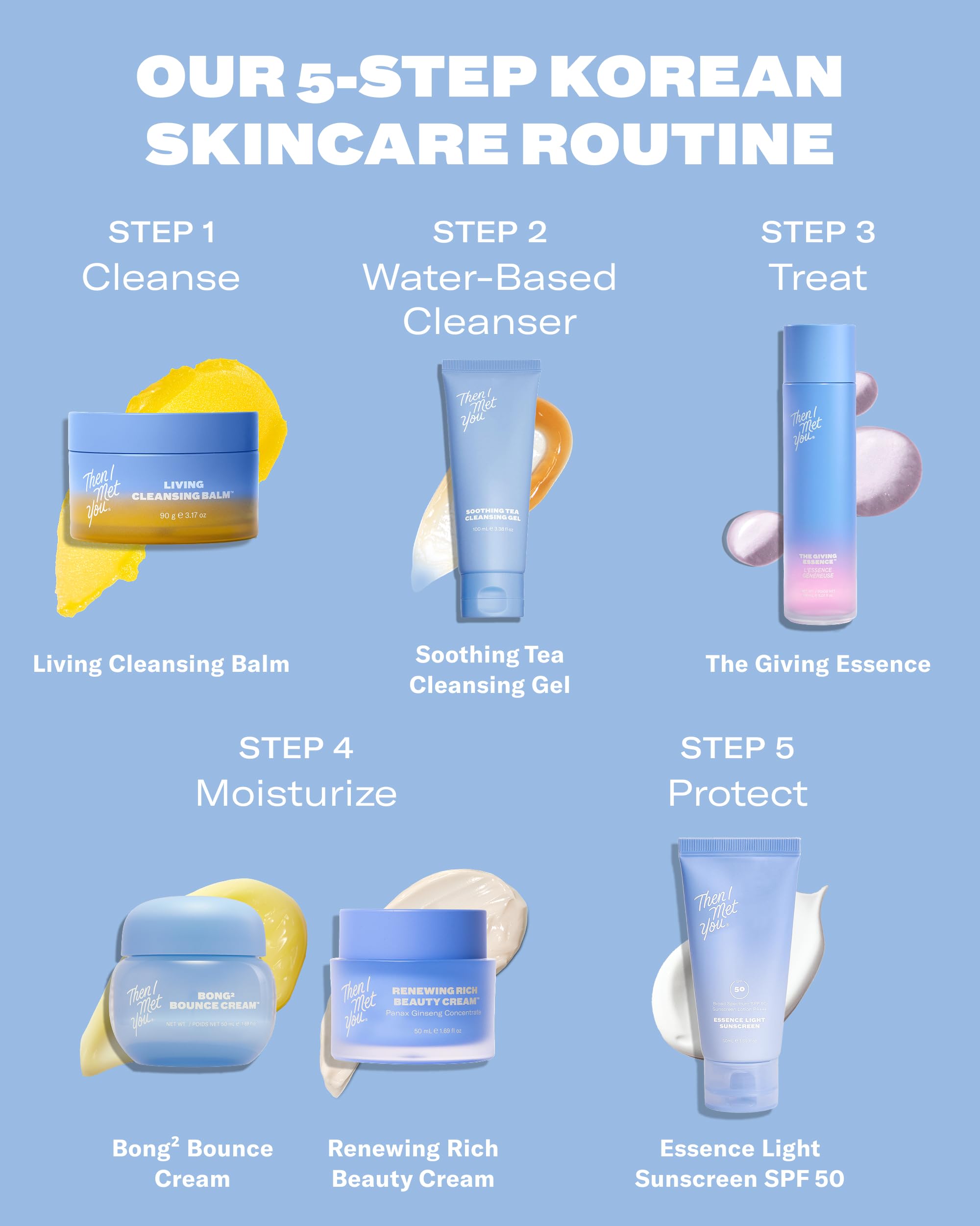 Glow on skin after layering Then I Met You The Giving Essence with other products