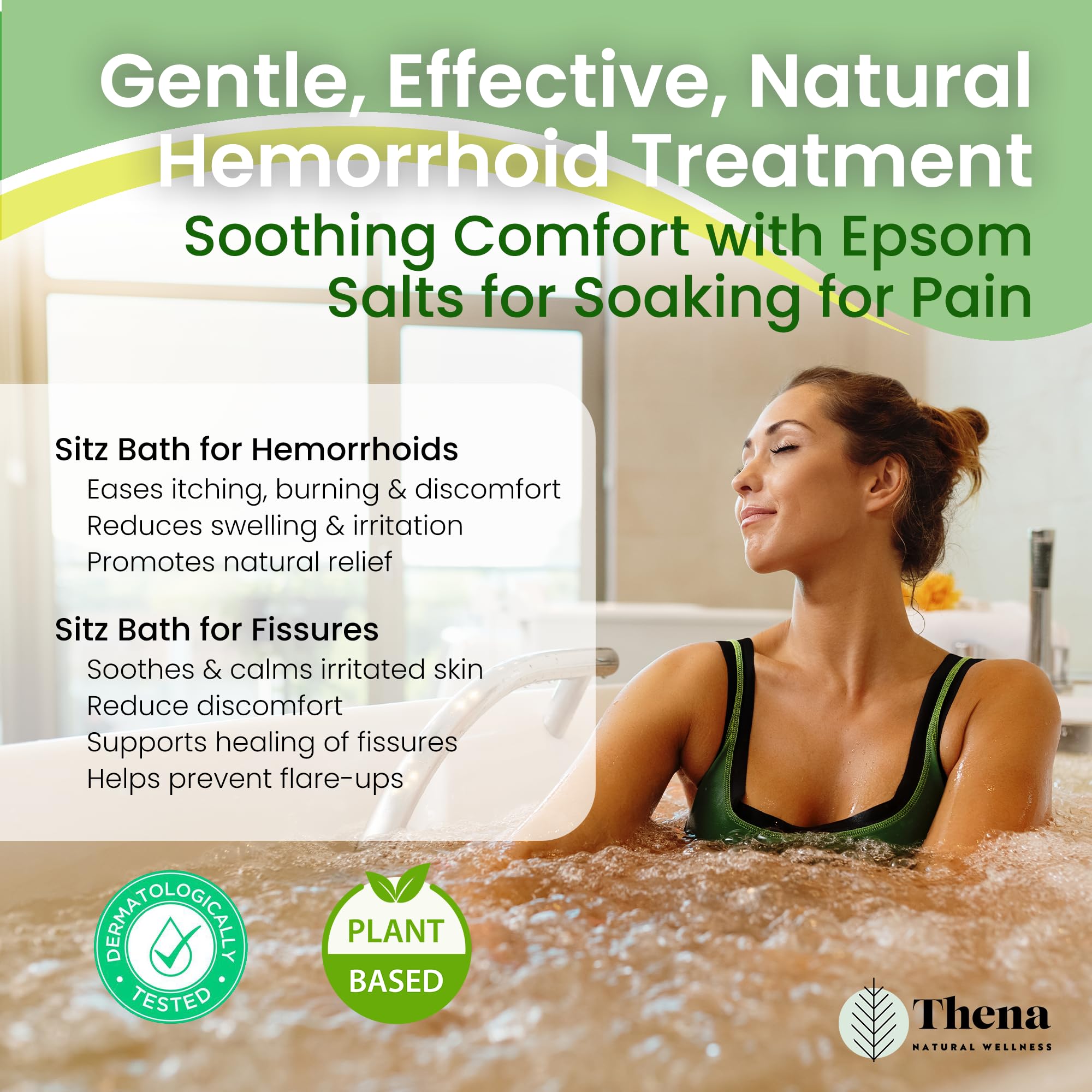 THENA plant-based oils blend including coconut and almond for hydration.