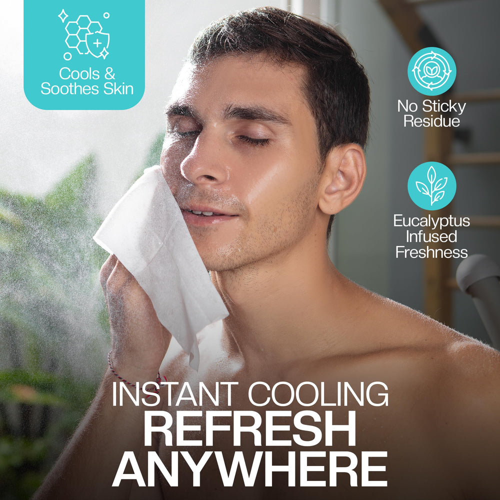 The Nobleman wipes skin-surface-clean shot emphasizes quick cleansing for active skin.