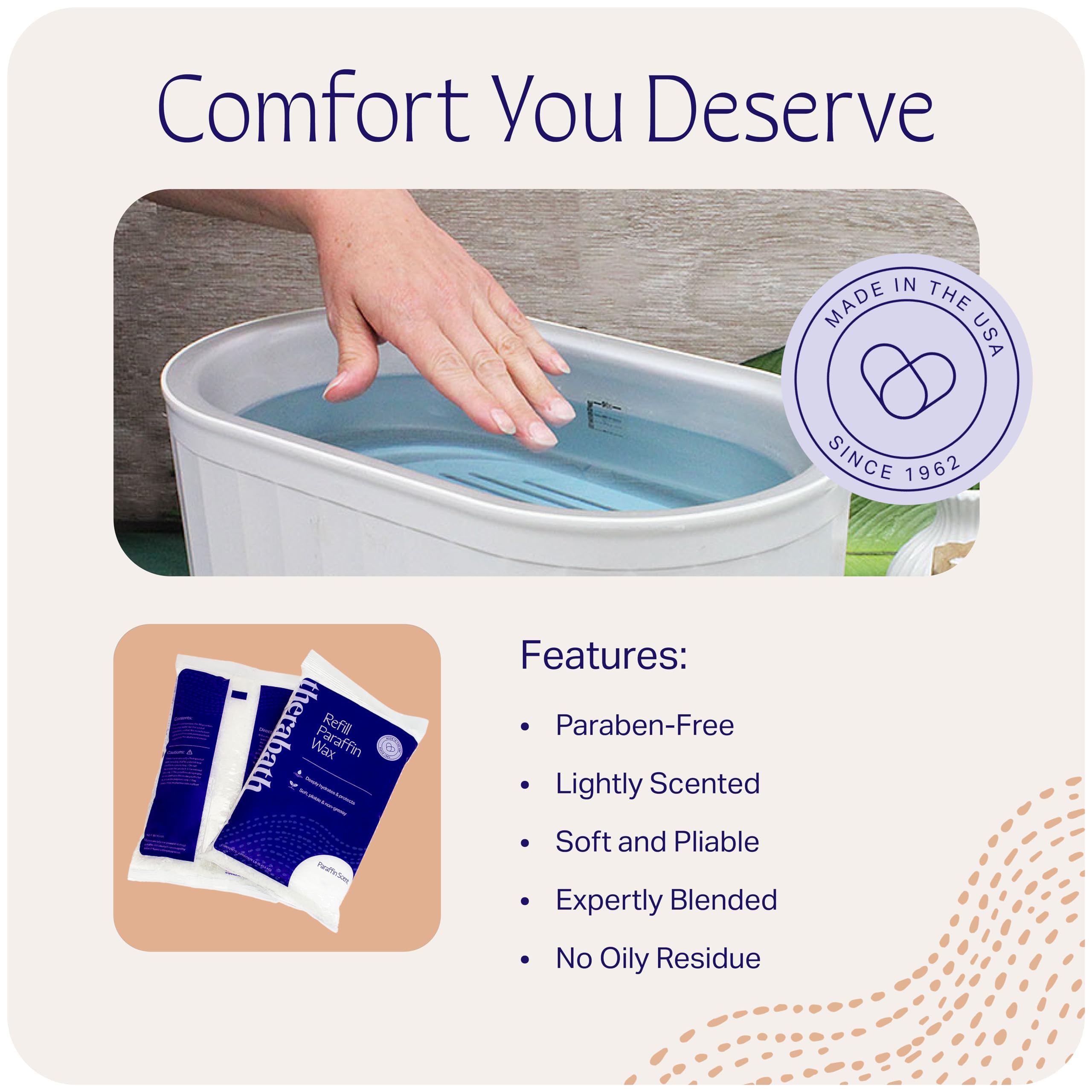Therabath soft pliable wax blob ideal for easy hand exercises