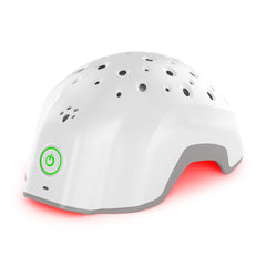Theradome EVO LH40 helmet front view for hands-free scalp care during routine.