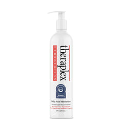 Theraplex Hydro Lotion bottle front showing fragrance-free, dermatologist-approved moisturizer for sensitive skin