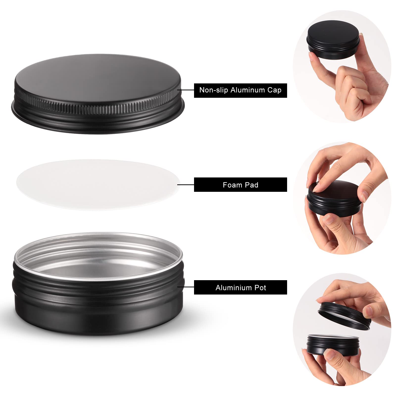 Therwen travel-size tin container—compact, portable storage for on-the-go use