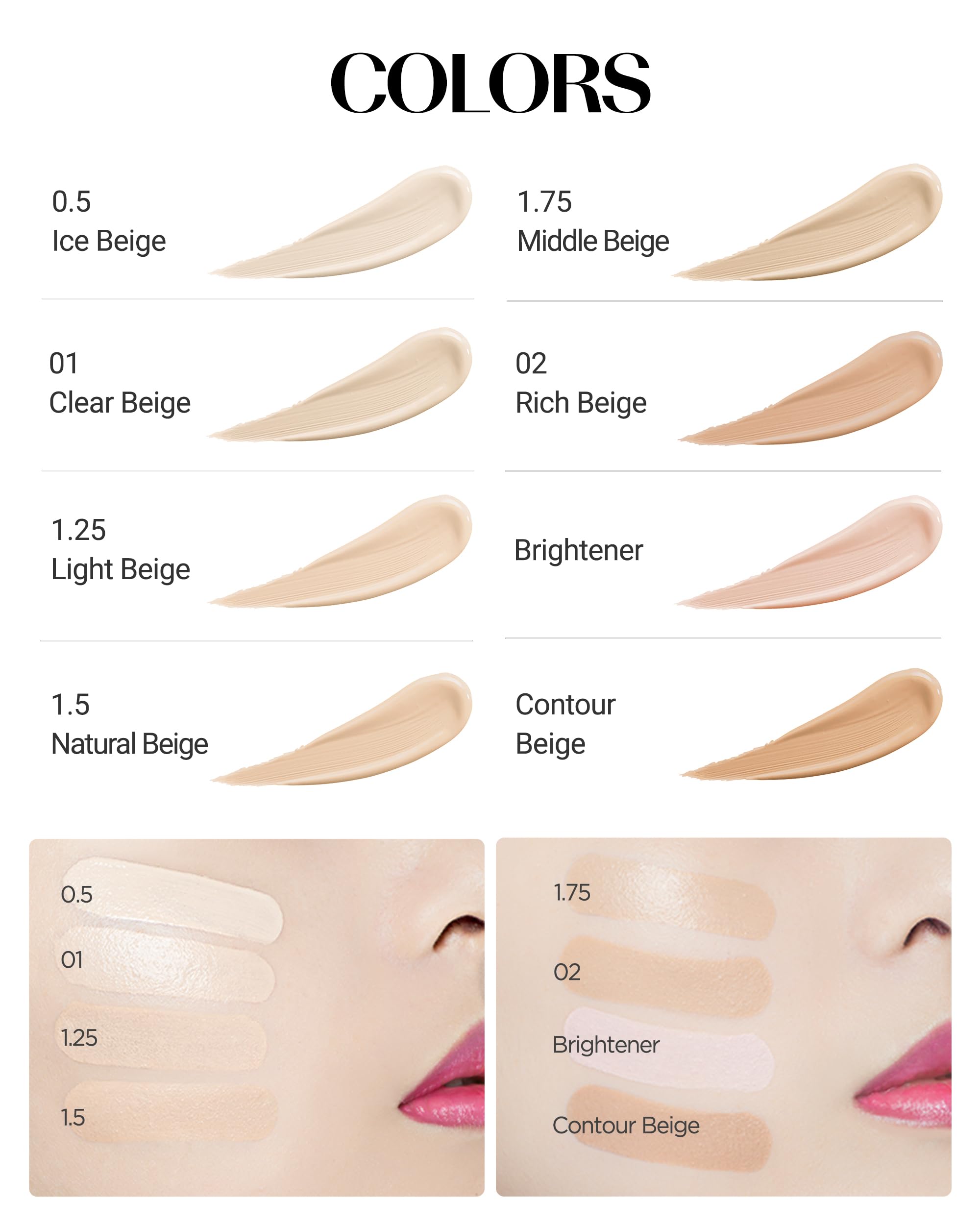 THESAEM Cover Perfection Tip Concealer 2.0 rich beige swatch provides versatile coverage for deeper tones.