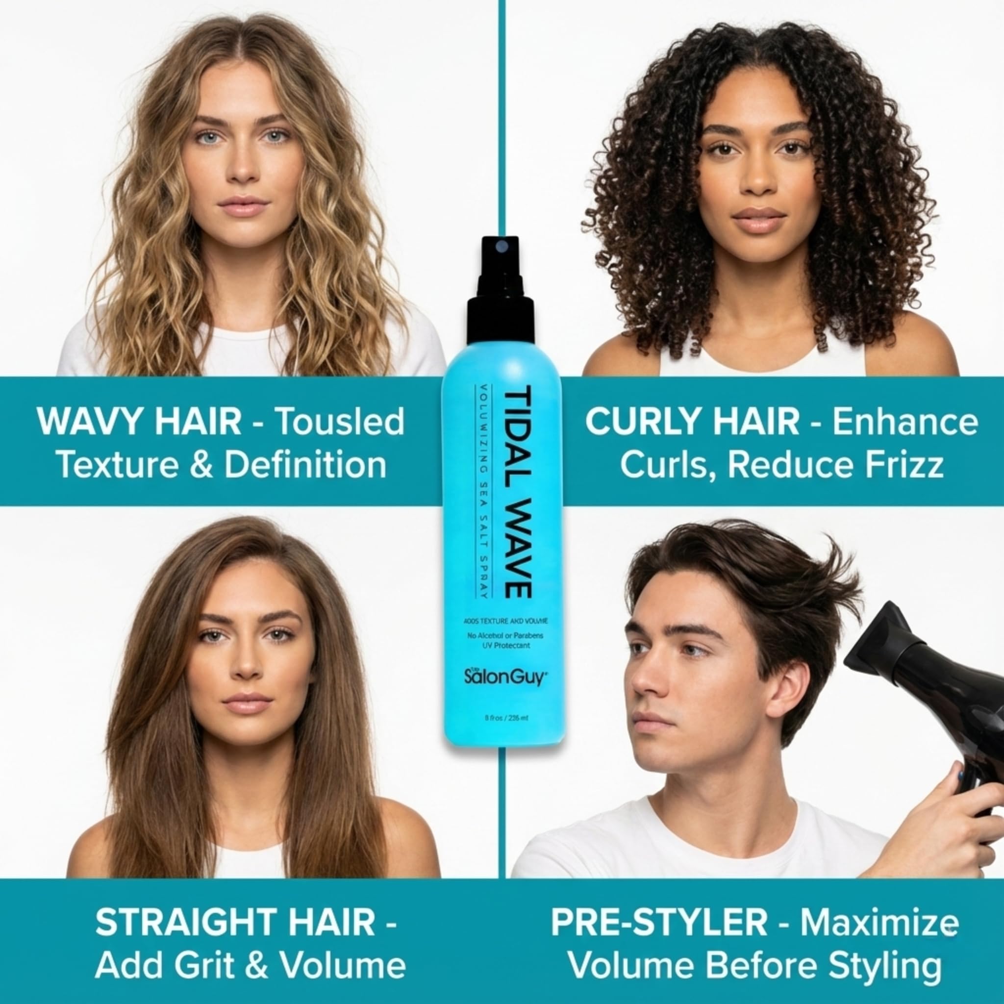 THESALONGUY Tidal Wave spray serves as a light dry shampoo alternative