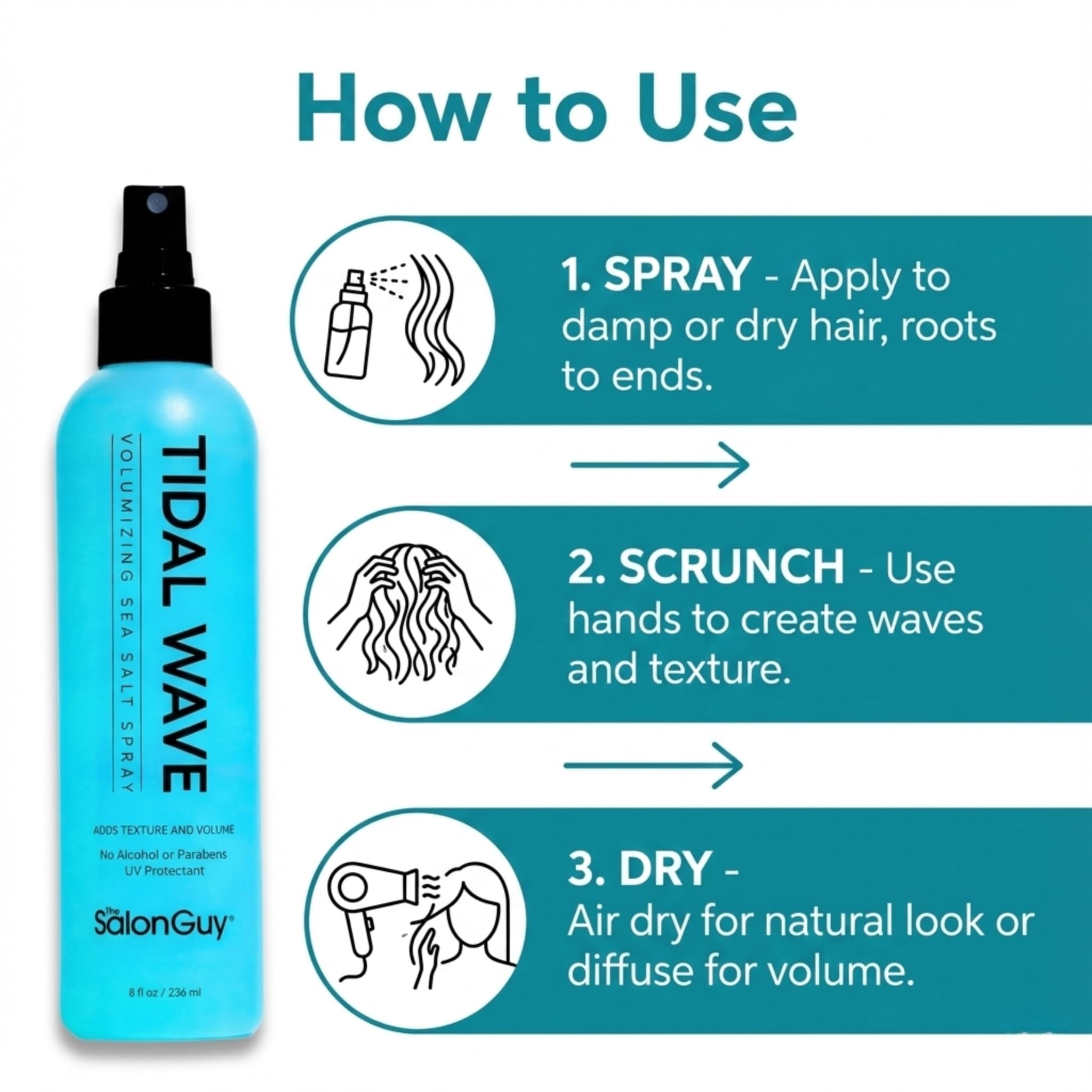 THESALONGUY Tidal Wave spray delivers ocean-fresh scent with no residue