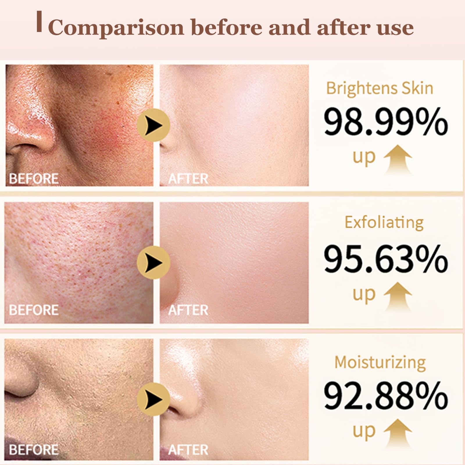 THESHYING Pore-minimized matte finish demo on skin using Rice Peel Shot Glow Duo.