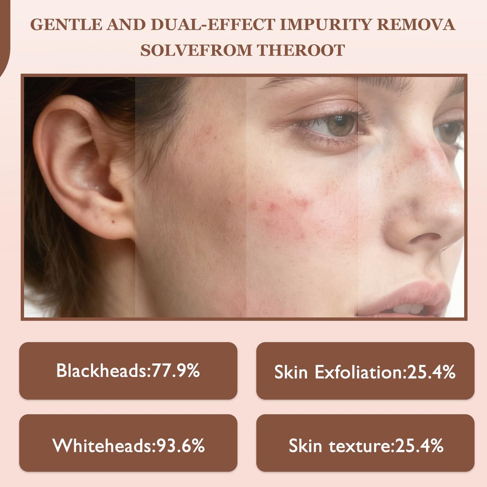 THESHYING Vegan formula label detail emphasizes clean, gentle exfoliation.