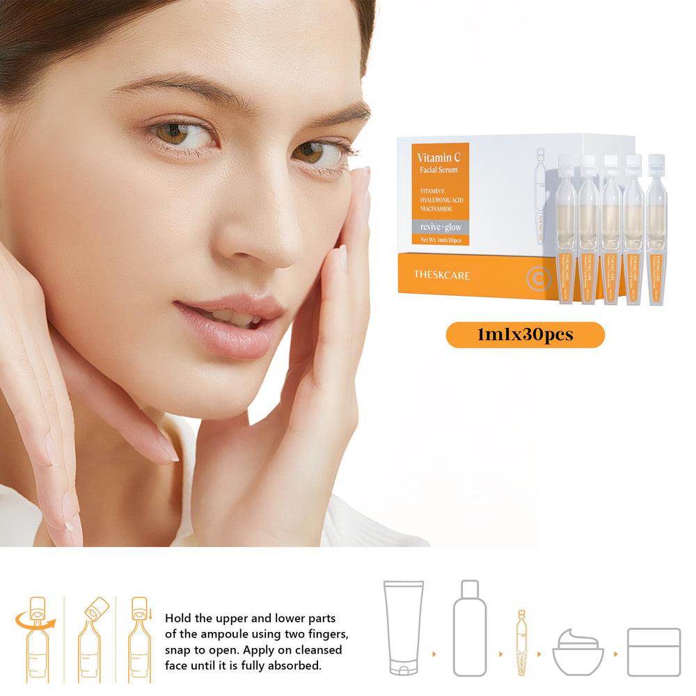 THESKCARE travel-ampoules-pack ready for skincare on the go.