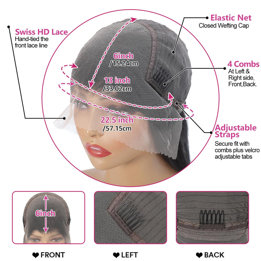 THGF simulated scalp look adds depth for authentic styling versatility.