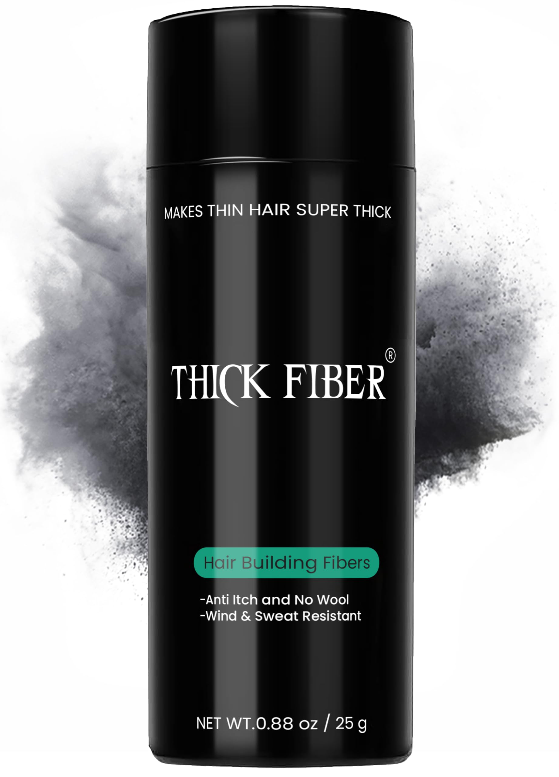 Thick Fiber bottle side view for quick on-the-go coverage