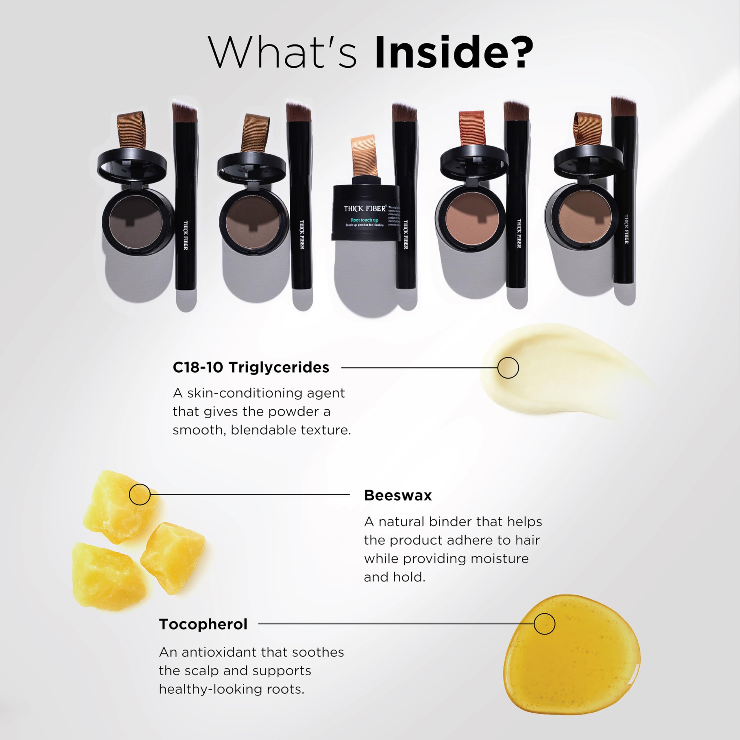 Thick Fiber root touch up kit packaging for easy at-home styling.