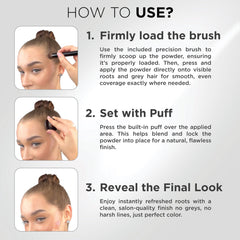 Thick Fiber Root Touch Up Set Auburn mirror for precise, mess-free touch-ups