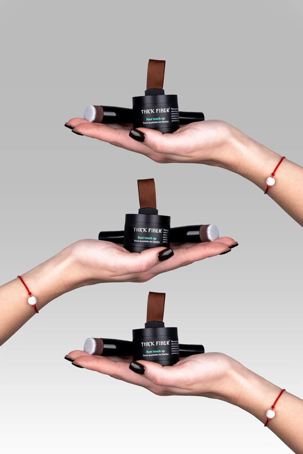Thick Fiber Auburn natural-looking finish enhances hairline and overall fullness