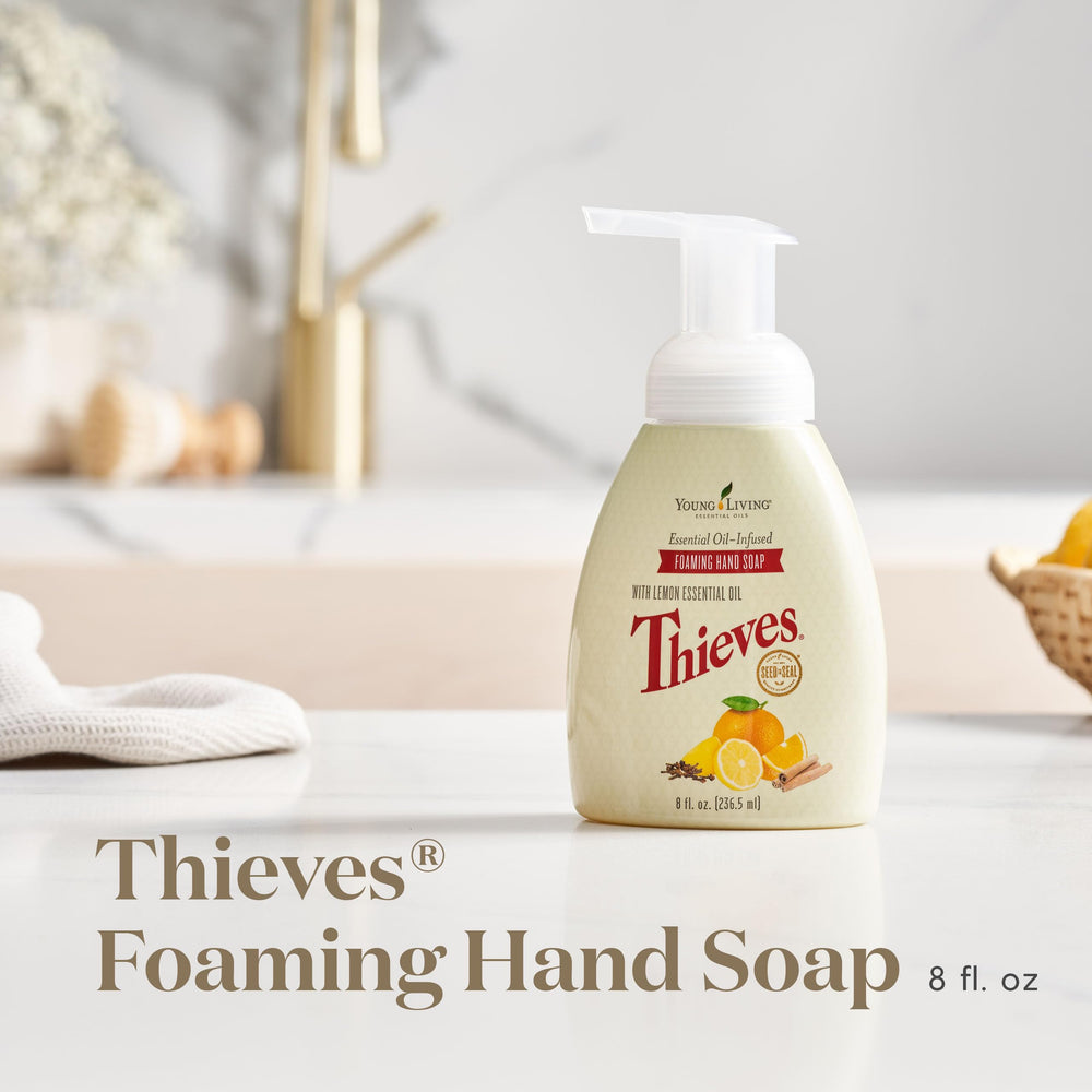 Thieves foaming hand soap pump dispensing quick lather for fast washing