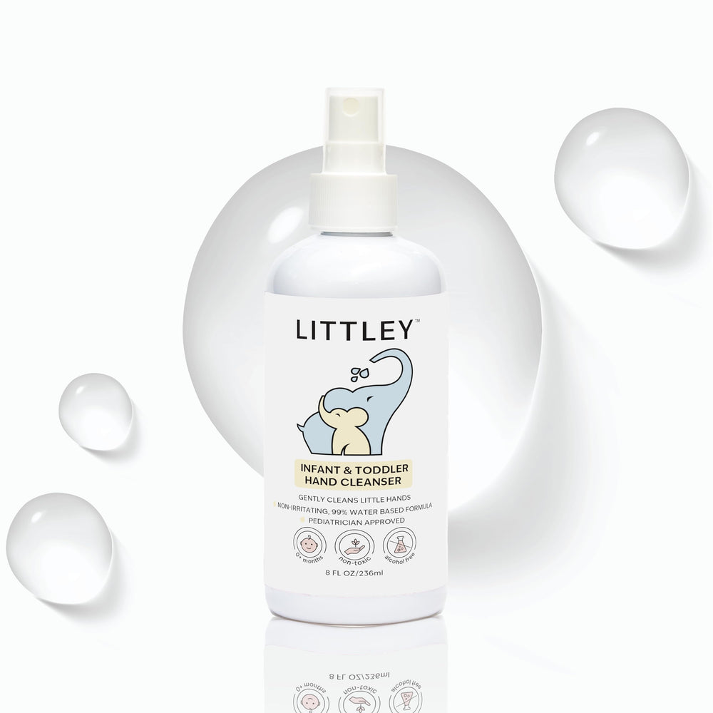 Think Smarter Products Littley hand cleanser bottle for gentle, alcohol-free hand cleansing.