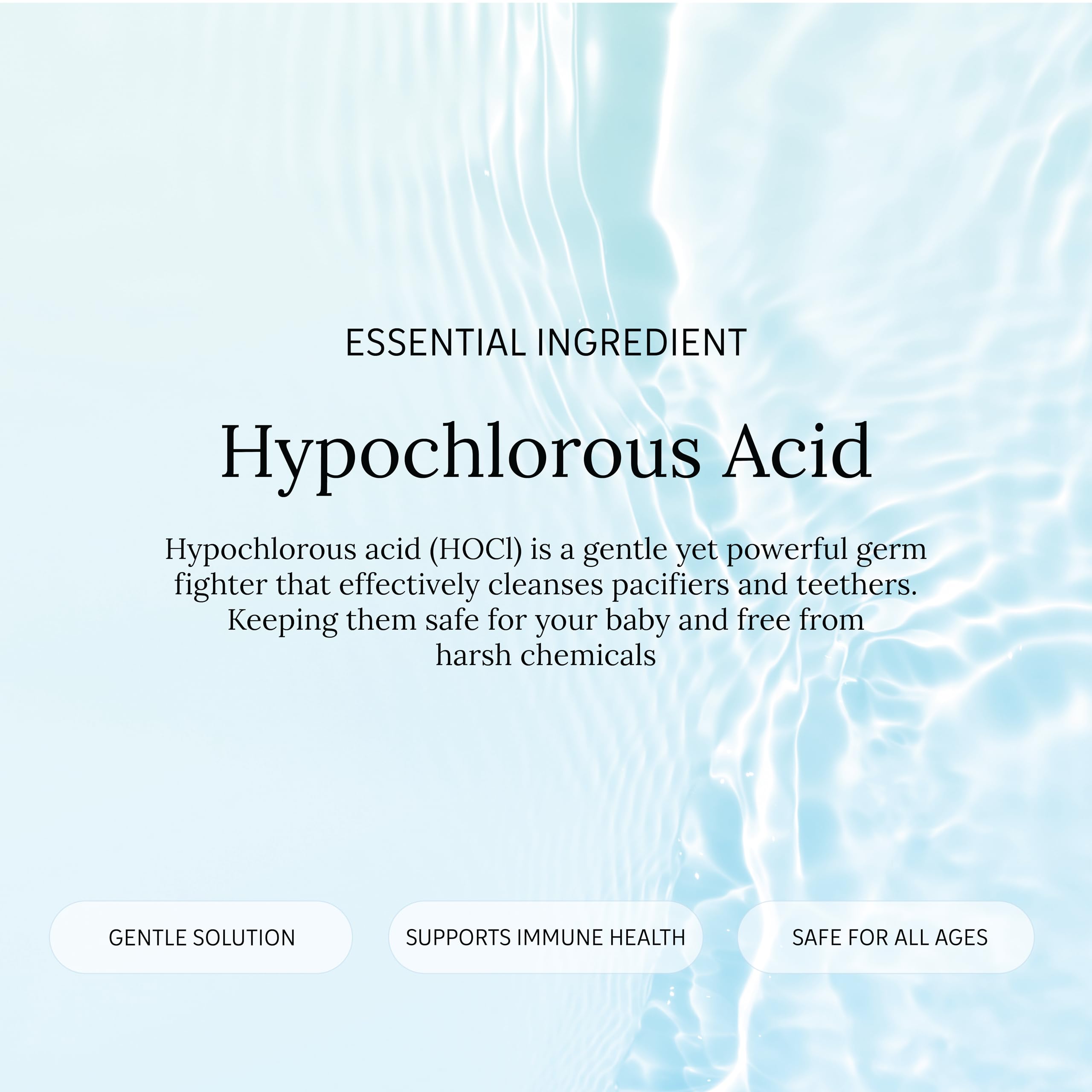 Littley HOCl formulation with natural electrolyzed water for safe cleaning.
