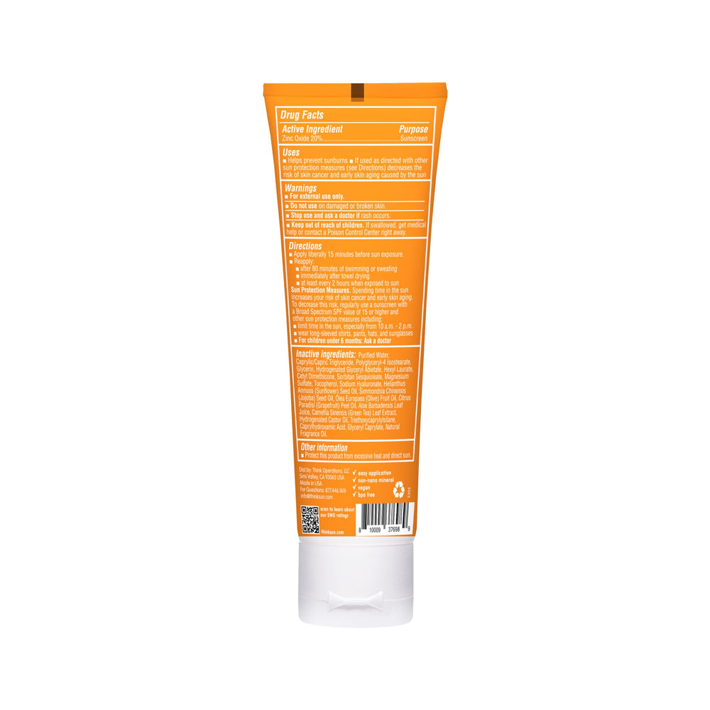 Thinkdaily SPF30 mineral sunscreen aloe-tea-leaf formula ready for application