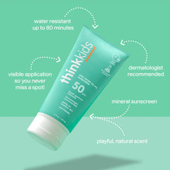 Thinkkids easy-apply cream texture enables quick, comfortable spreading