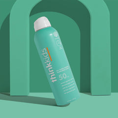 ThinkSport Kids sunscreen label highlights mineral formula and UVA/UVB protection