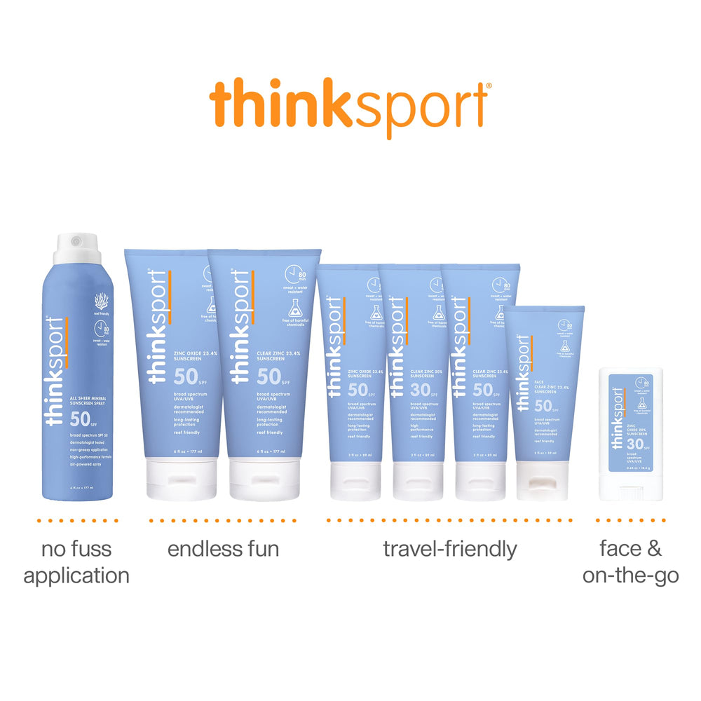Thinksport bottle with vegan and reef-safe label highlighted