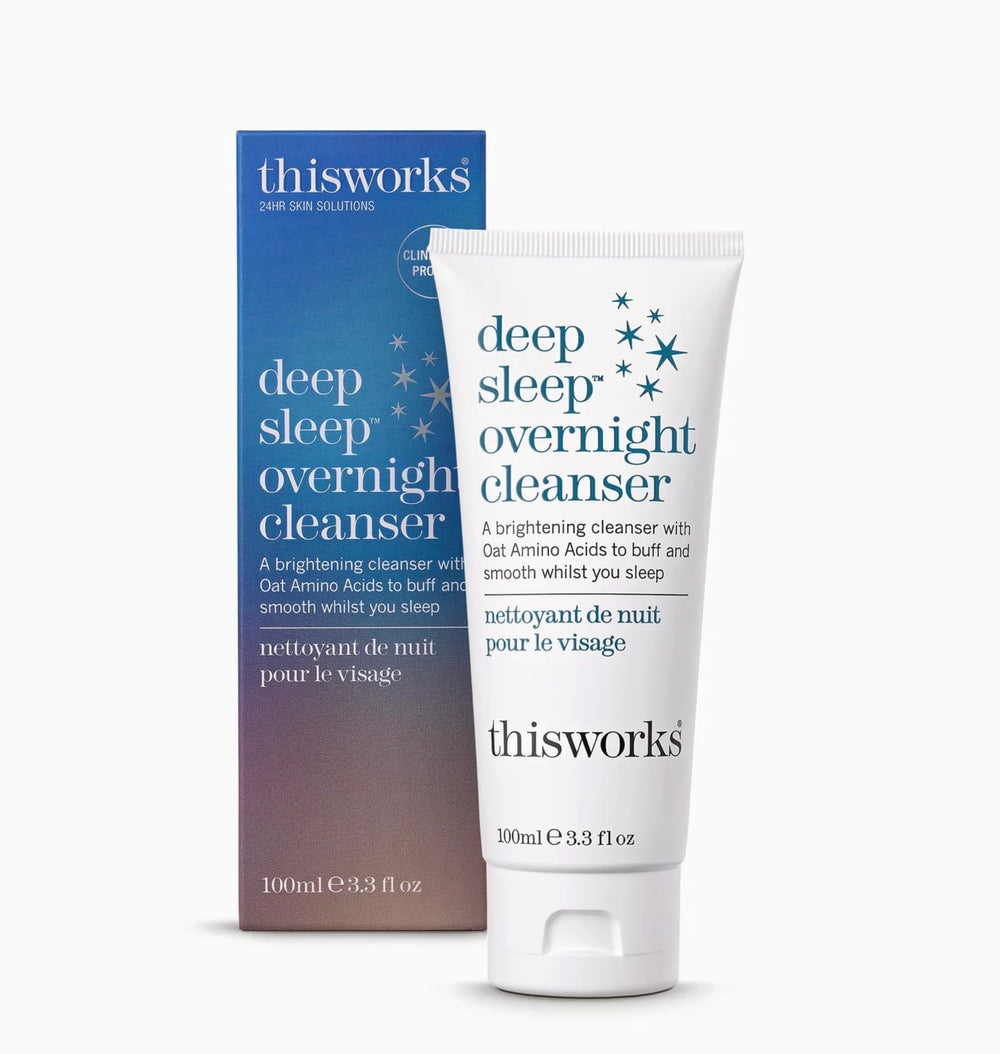 THISWORKS Deep Sleep Overnight Cleanser bottle-front for nightly cleanse and pre-sleep routine