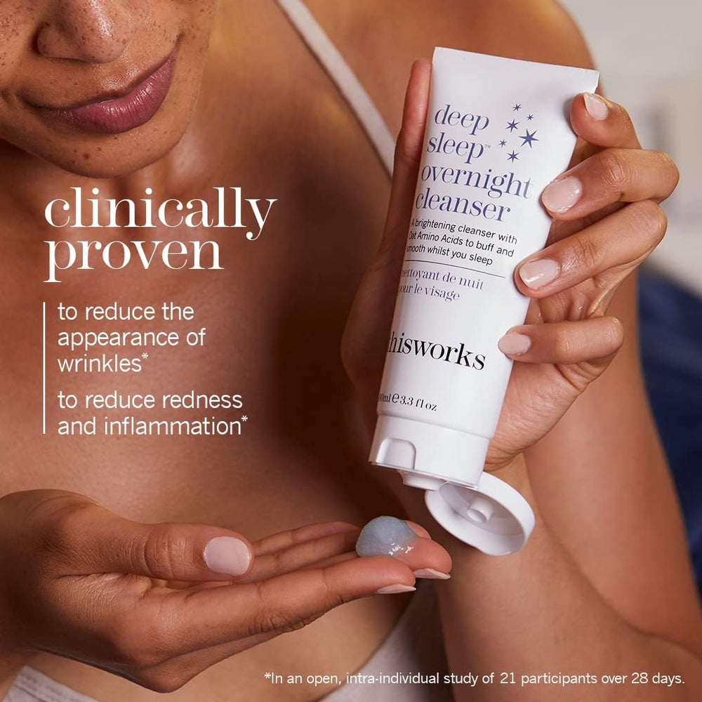 THISWORKS Deep Sleep Overnight Cleanser oat-amino-acids emphasis on soothing exfoliation