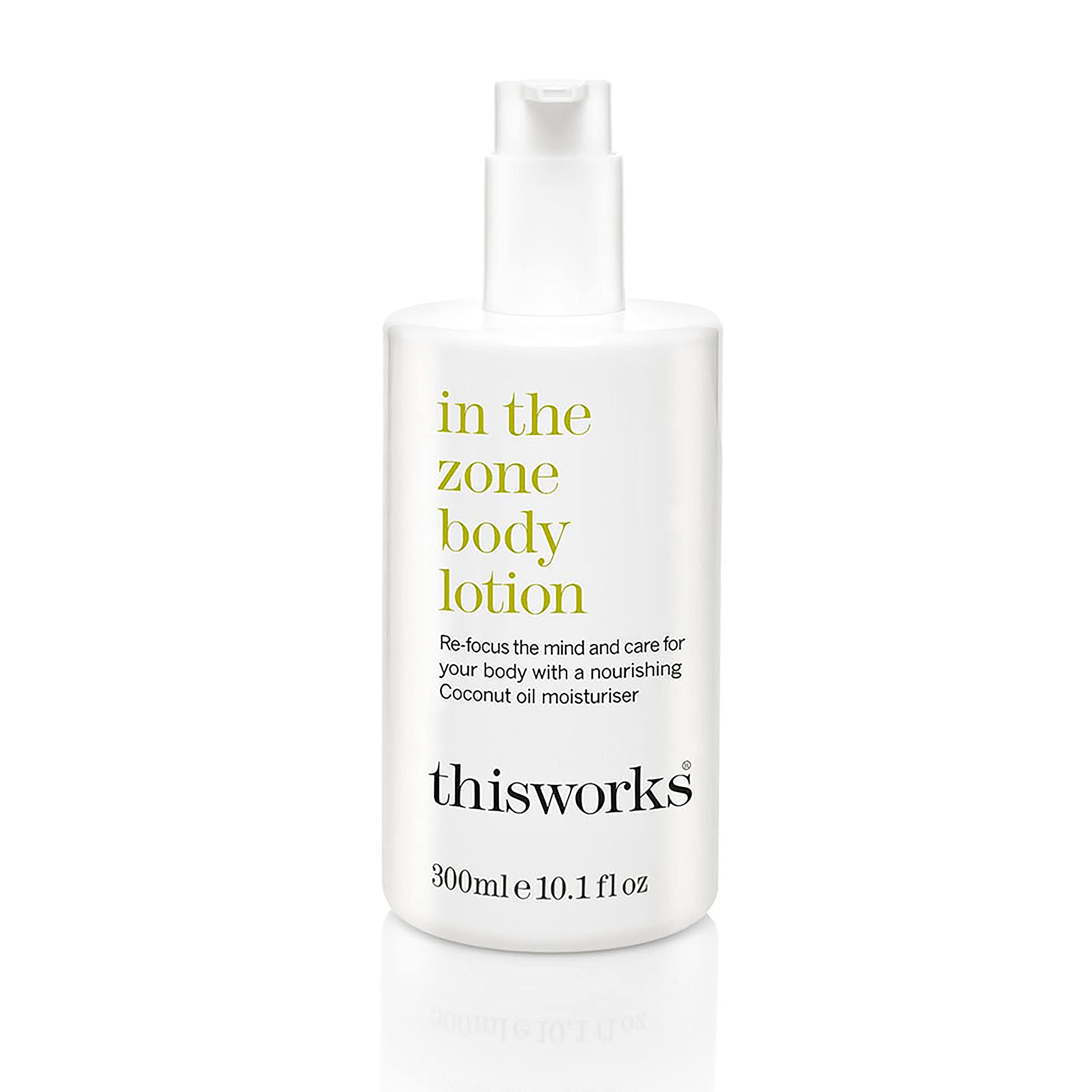 THISWORKS In The Zone bottle front shows clean vegan formula for daily use.