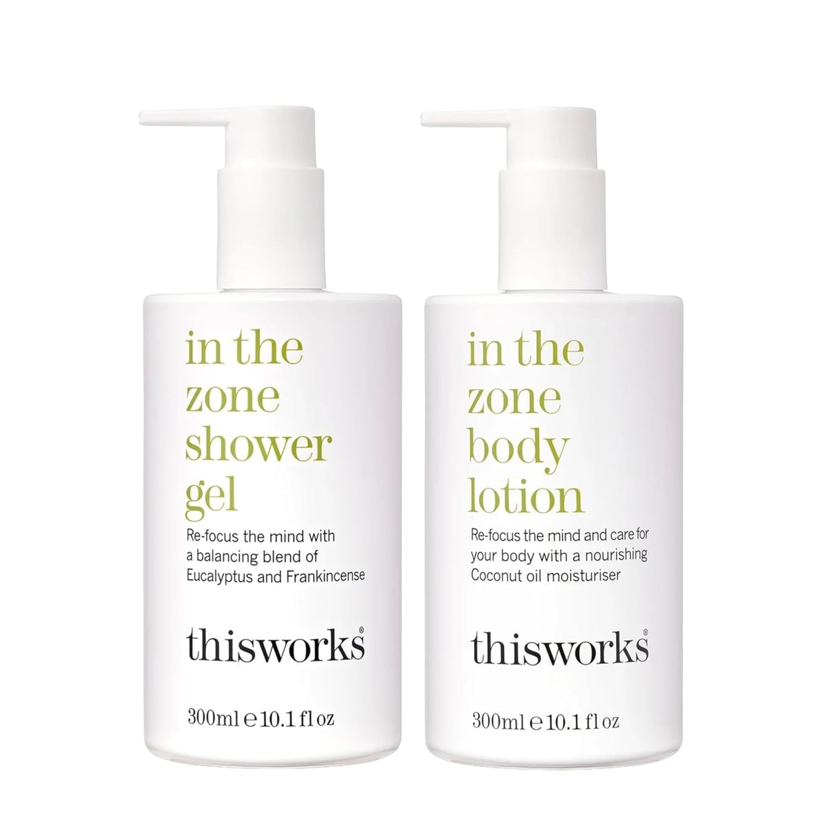THISWORKS In The Zone body lotion bottle delivering long-lasting hydration for smooth skin