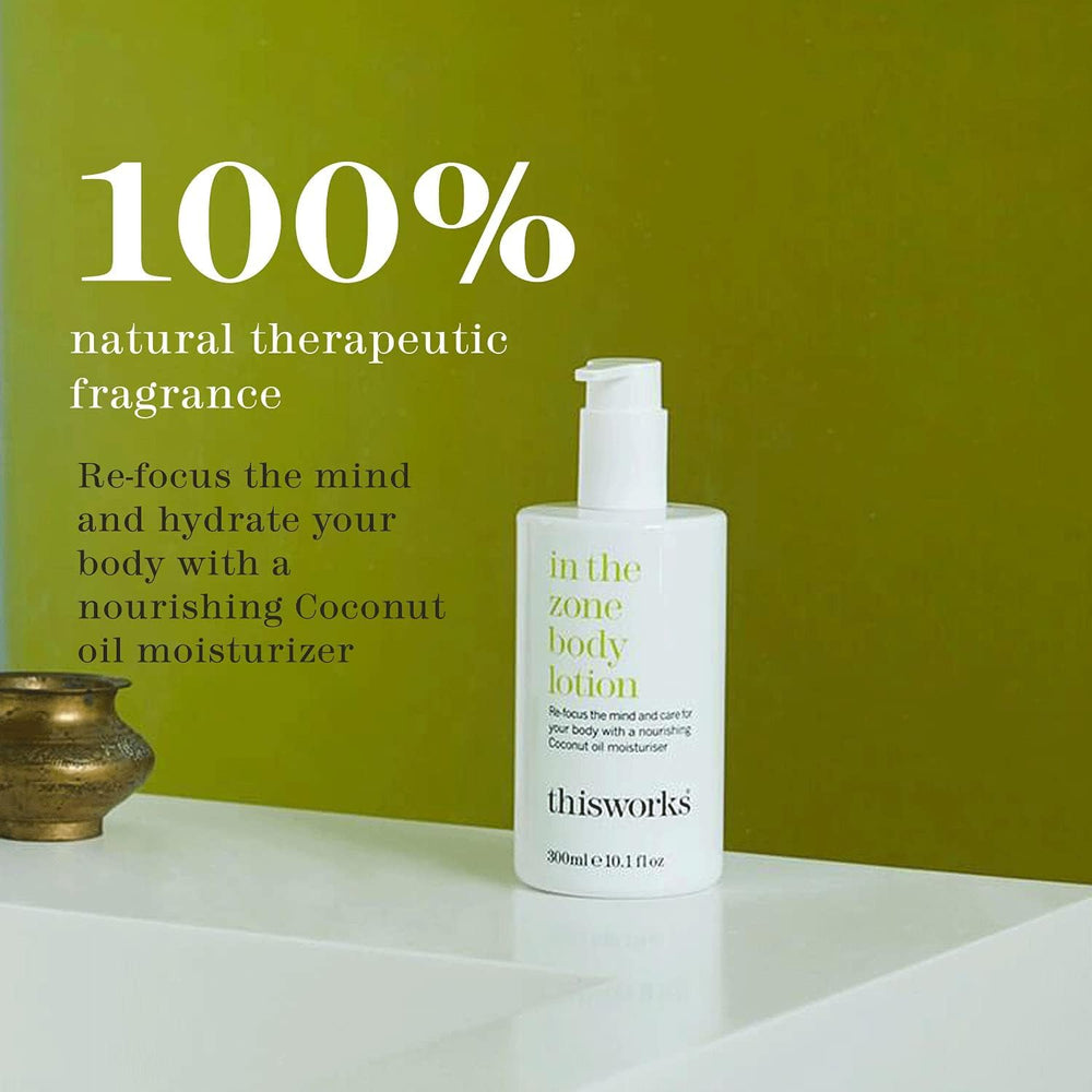 THISWORKS In The Zone essential oils of eucalyptus and frankincense for aromatherapy use