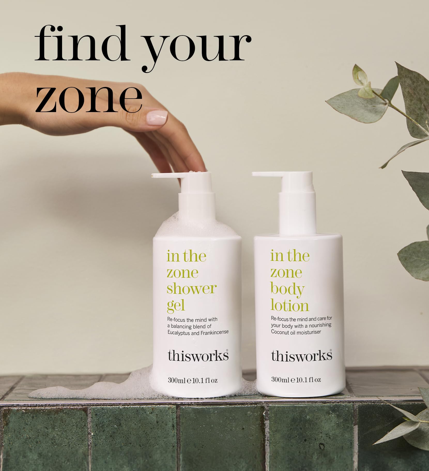 THISWORKS In The Zone Shower Gel after-shower scene, towel dry and calm glow