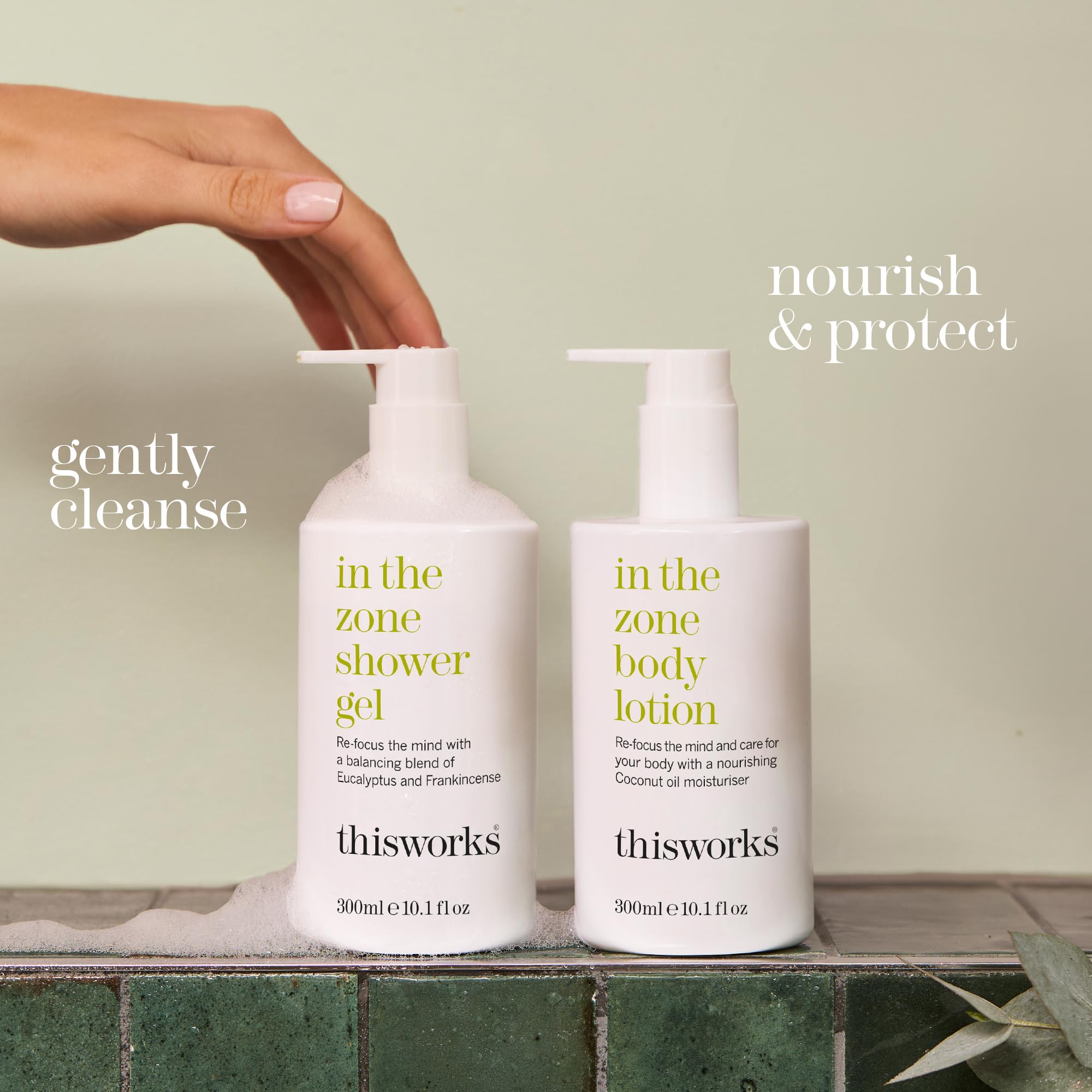 THISWORKS In The Zone Shower Gel steam, aromatic environment for focus ritual