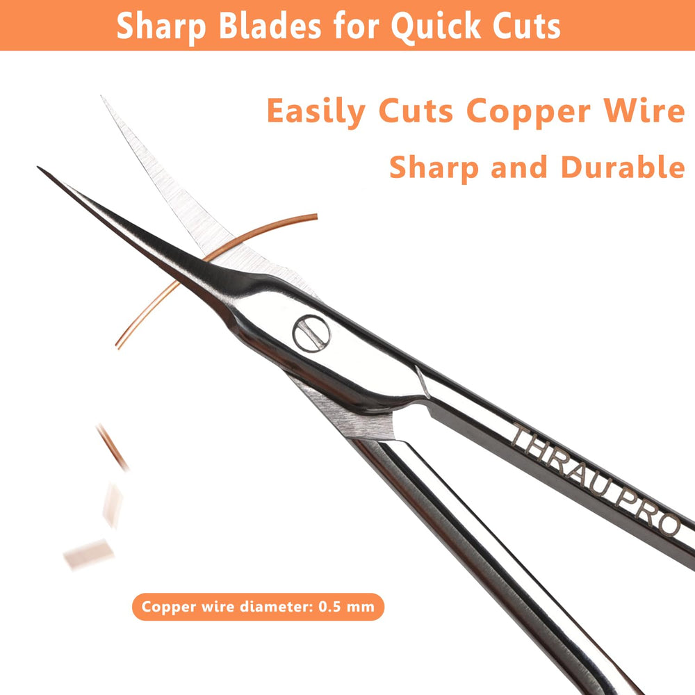 THRAU Cuticle Scissors help remove dry skin around nails safely.