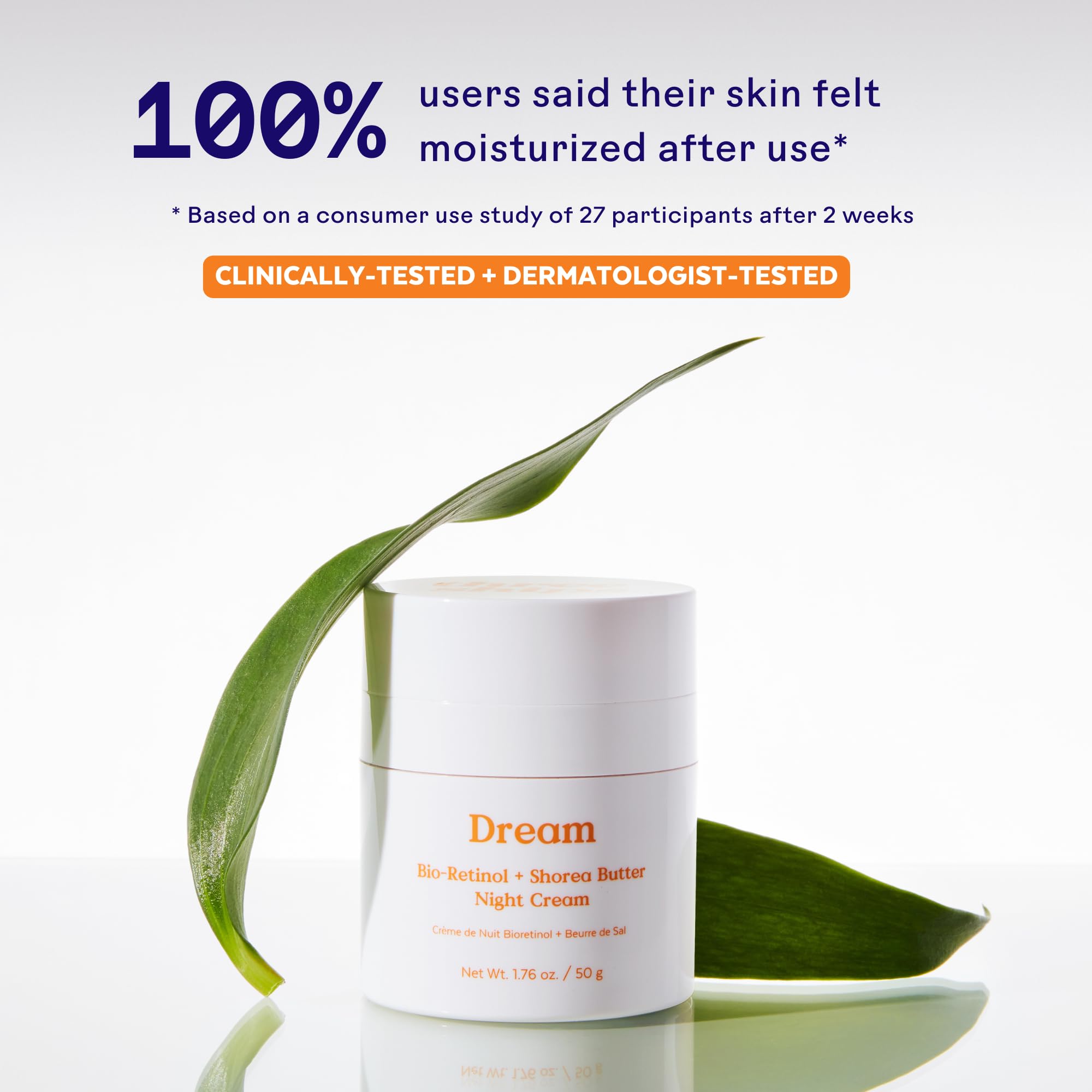Three Ships cream spread close-up shows rich texture for deep hydration.