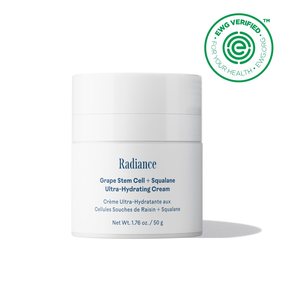 Three Ships Radiance cream pump application demonstrating smooth, non-greasy moisture.