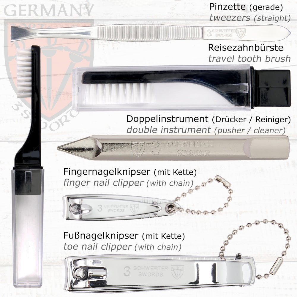 Three Swords Germany finger nail clipper aids clean trimming with comfort.